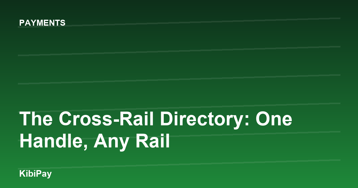 The Cross-Rail Directory: One Handle, Any Rail
