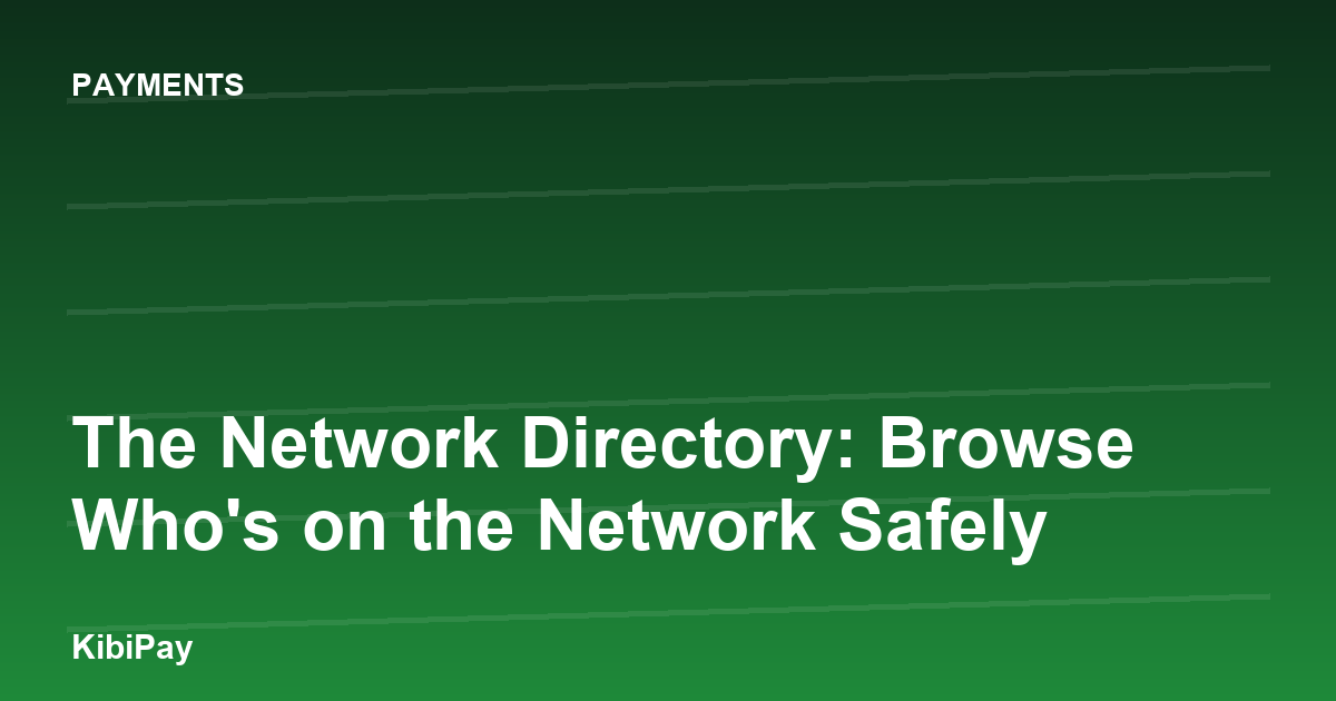 The Network Directory: Browse Who's on the Network Safely